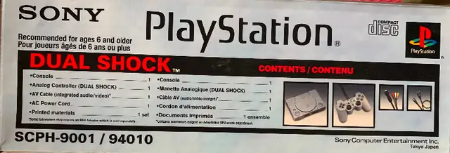 Sony Playstation 1 (SCPH-9001) Dual Shock Console/2 controllers63234653810561124