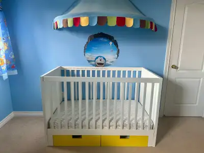 Ikea stuva crib with storage, View more