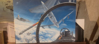 Original Oil Aviation Painting