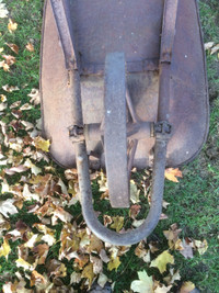 Antique steel  wheelbarrow for sale