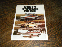 Suburban and Truck  Chevy 4 Wheel Drive 1977 Sales Brochure