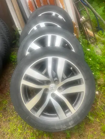 Alloy rims in very good condition , tires are in need of replacement 5x120 bolt pattern 64.1 center...