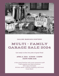 Multi Family Garage Sale 