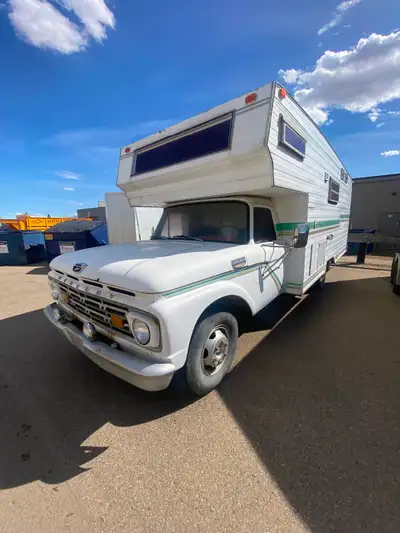 390 V-8/ Automatic, runs good needs some TLC but a totally rare unit in great shape for the year $40...