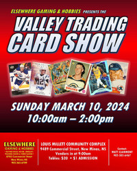 Sports Card and Memorabilia show March 10th, New Minas
