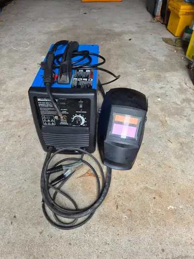 Flux core welder and auto darkening helmet, View more