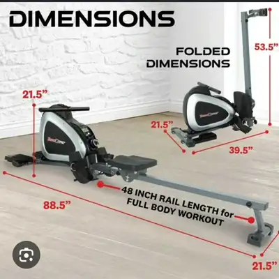 ROWING MACHINE. REALITY FITNESS. ROWER. EXERCISE EQUIPMENT., View more