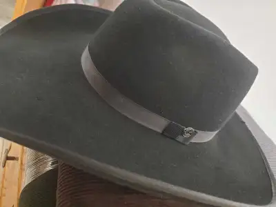 Black Felt hat, View more