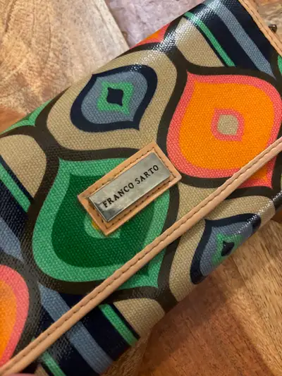 Vintage inspired patterned wallet, View more