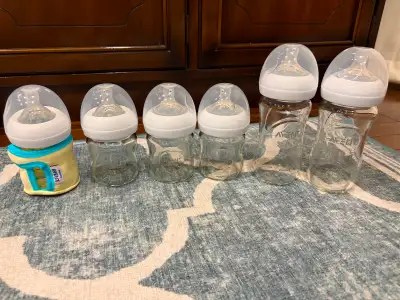 Philips avent glass bottles (out of box but unused), View more