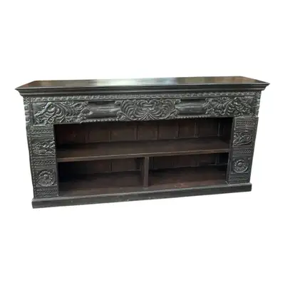 Meuble en bois massif de teck sculpté à la main en Inde. Magasin en liquidation actuel. Prix d’avant...