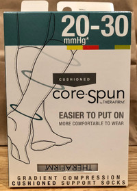 Compression stockings  CoreSpun byTherafirm - *Brand New*