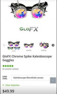 GloFX Kaleidoscope Party Goggles