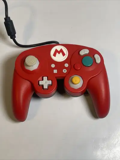 Like new Red Mario Edition Official Nintendo Switch Controller Classic GameCube Style PDP Model# 500...