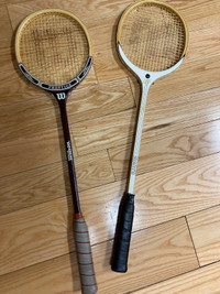 Vintage squash racquets 
