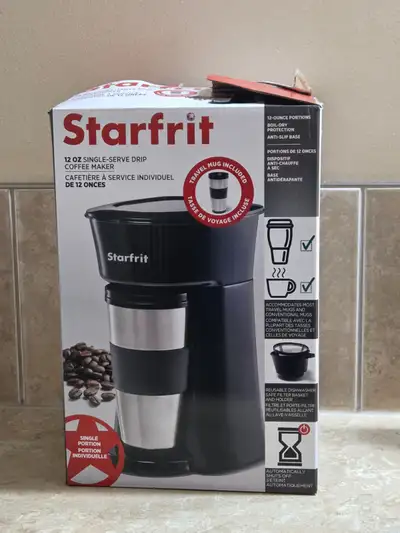 Starfrit 12 OZ Single-Serve Drip Coffee Maker., View more