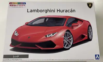 brand new Aoshima 1/24 Lamborghini Huracan car model. This kit is still sealed inside and never star...