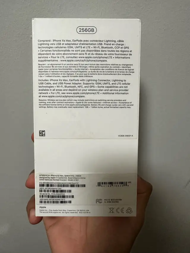 iPhone XS Max 256gb Box in Cell Phones in Markham / York Region - Image 4