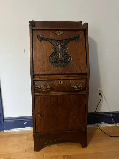 Antique Secretary Desk, View more