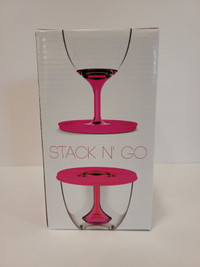 Asobu - Stack-N-Go Acrylic Wine Tumbler Pink