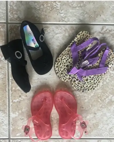 Size 5/6 kids shoes dressy, Gap jellies and Stappy Sandels, View more