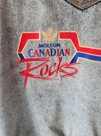 Vintage "Molson Canadian Rocks" Jean Jacket