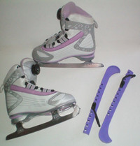 Reebok BOA Girls Figure Skates Size 1 Youth plus Bonus