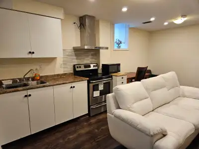 A spacious, brighten legal basement one bedroom apartment , seperatly entrance, own kitchen, bathroo...