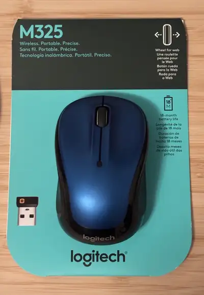 Logitech M325 wireless mouse, View more