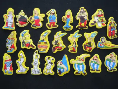 Collection 24 Personnages Aimantés Astérix Obélix 1978 Neufs, View more