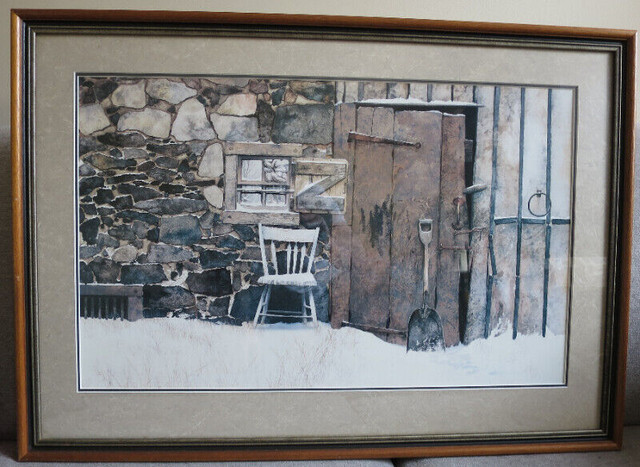 Watercolour print "Rustic Barn Door" in Arts & Collectibles in City of Halifax