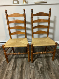 2 Antique Dining Chairs 