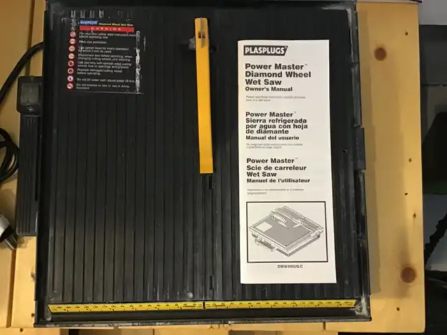 Plasplugs  Power Master Diamond Wheel Tile Wet Saw. in Power Tools in Winnipeg - Image 6