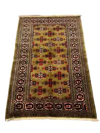 Persian Hand knotted Rug -Olive Turkmen-