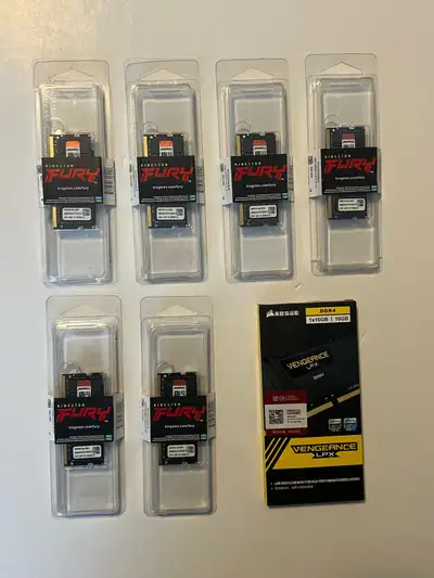 Kingston and Corsair DDR4 RAM, View more