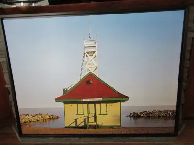 Leuty Lifeguard Station Framed Canvas, View more