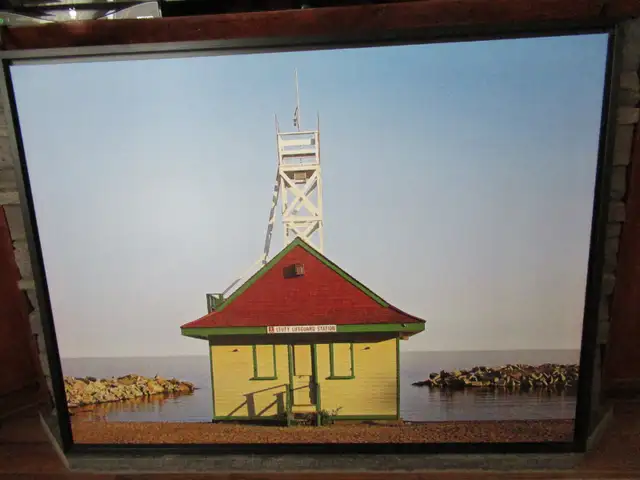 Leuty Lifeguard Station Framed Canvas in Home Décor & Accents in Trenton - Image 2