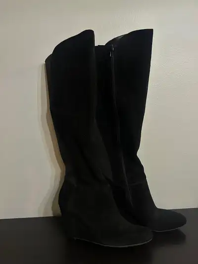 (OBO) Jessica Simpson Black Tall Suede Boots, View more