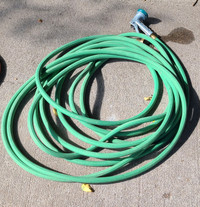 50ft rubber hose with nozzle.