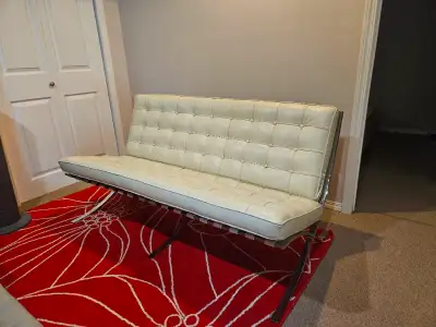 White leather furniture