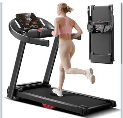 NewCURSOR  Fitness  Folding Treadmill with Pulse Sensor, 2.5 HP , View more