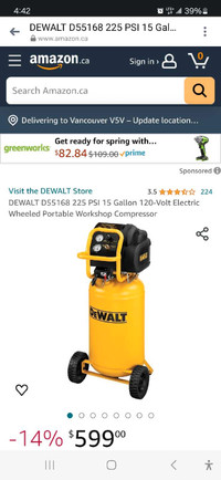 Dewalt portable air compresser 