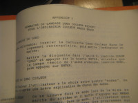Manuel de programmation LOGO en français pour ordinateur TRS-80.