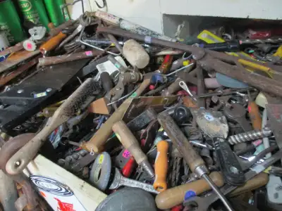 LARGE SELECTION OF ESTATE HAND TOOLS $2 EA. HAMMERS SAW FILES ++, View more