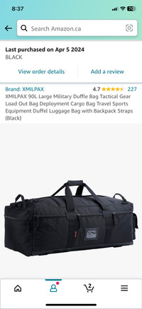 Military Duffle bag/backbpack