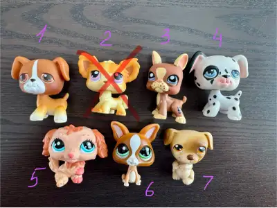 1 - Boxer dog $5 2 - SOLD 3 - Boston Terrier $6 4 - Dalmatian $7 5 - Labradoodle $19 6 - Chihuahua $...