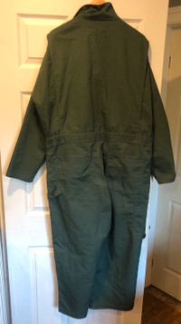 Green work coveralls size 48 (reg)