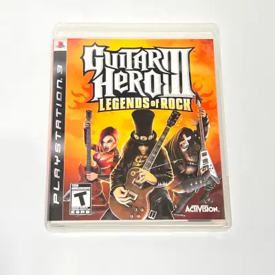 Unleash your inner rock legend with Guitar Hero III: Legends of Rock for PlayStation 3! This used ga...