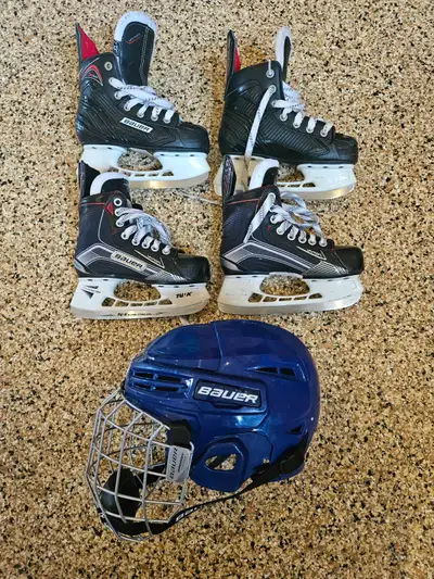 Kids Ice Skates and Helmet, View more