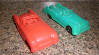 1960's Plastic Corvette and La Sabre Cars from play set